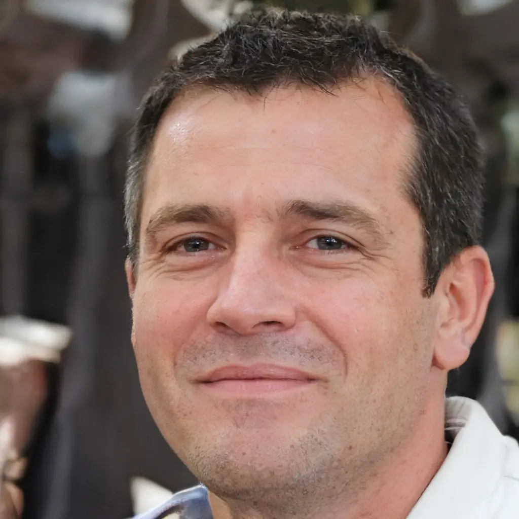 Healthy middle-aged man smiling after using Finessa for metabolism support and digestive health.